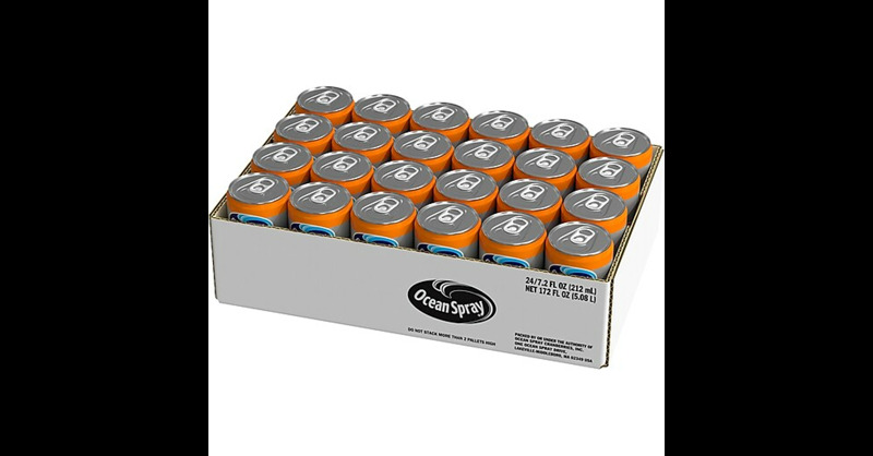 Ocean Spray 100% Orange Juice, No Sugar Added, 7.2 Fl. Oz, 24 Cans/Carton (OCE00739) | Quill thumbnail