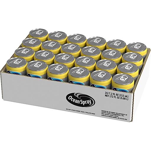 Ocean Spray 100% Pineapple Juice, No Sugar Added, 7.2 Fl. Oz, 24 Cans/Carton (2009) | Quill