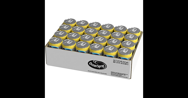 Ocean Spray 100% Pineapple Juice, No Sugar Added, 7.2 Fl. Oz, 24 Cans/Carton (2009) | Quill thumbnail