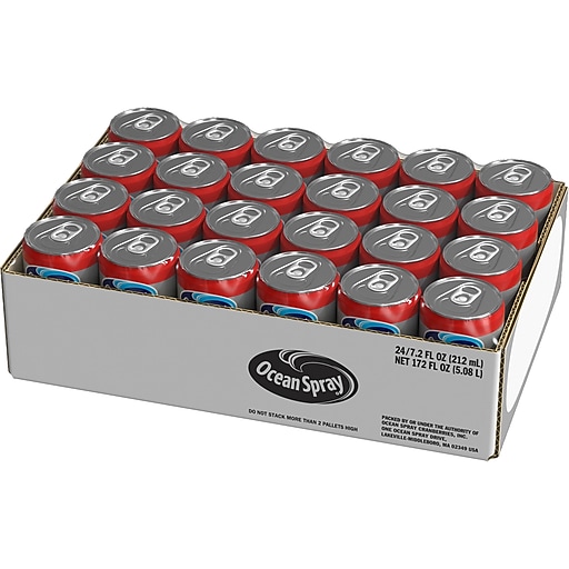 Ocean Spray Cranberry Juice Cocktail, 7.2 Fl. Oz, 24 Cans/Carton (2006) | Quill