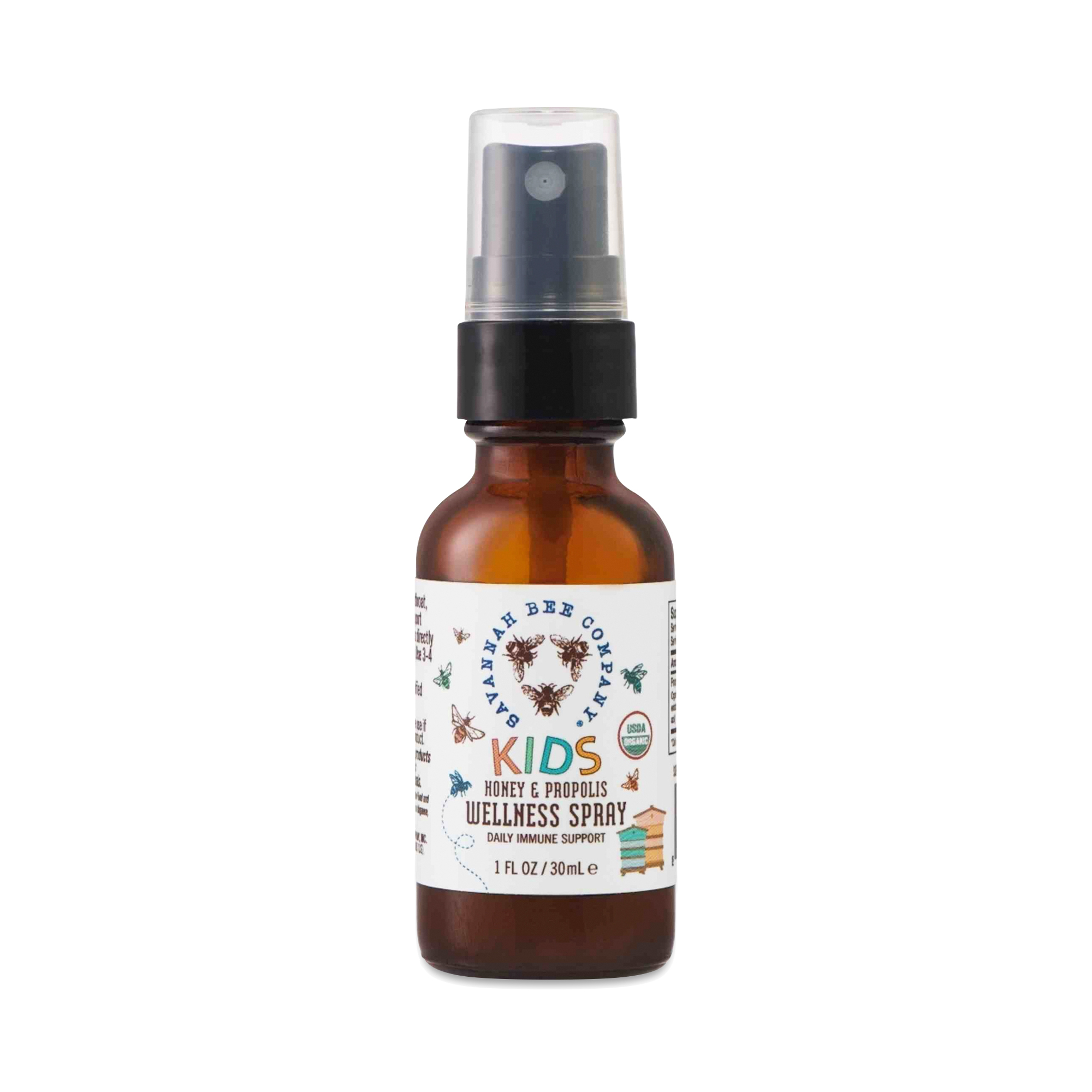 Savannah Bee Company Propolis Throat Spray for Kids 1 Oz Bottle