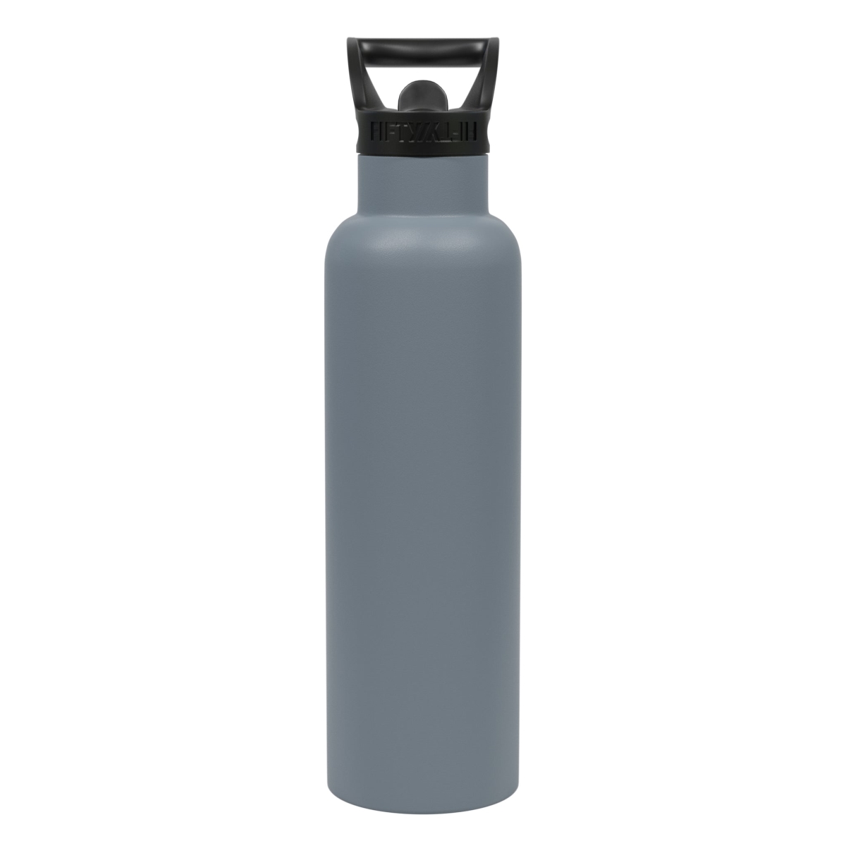 FIFTY-FIFTY V21000017 Water Bottle with Straw Cap Stainless Steel Vacuum Insulated: 21 Oz  Slate