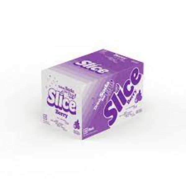 Slice Natural Soda  No Sugar Added  Berry  12 Fl Oz  6 Count