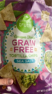 Simple Truth Grain Free Tortilla Chips Sea Salt 5 Oz