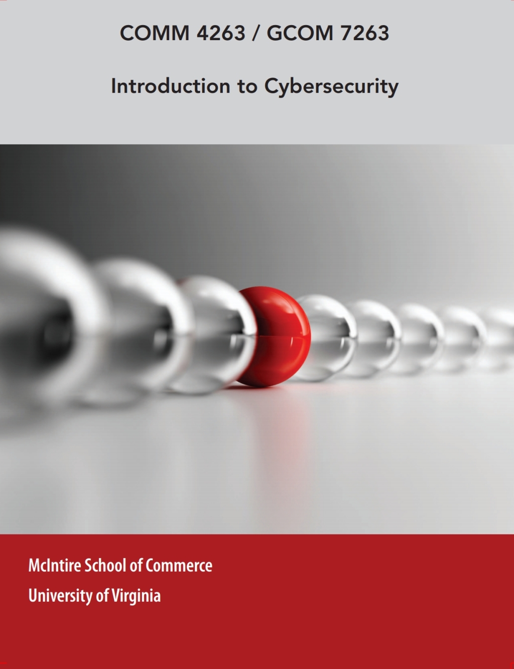 COMM 4263/GCOM 7263: Introduction to Cybersecurity (eBook)