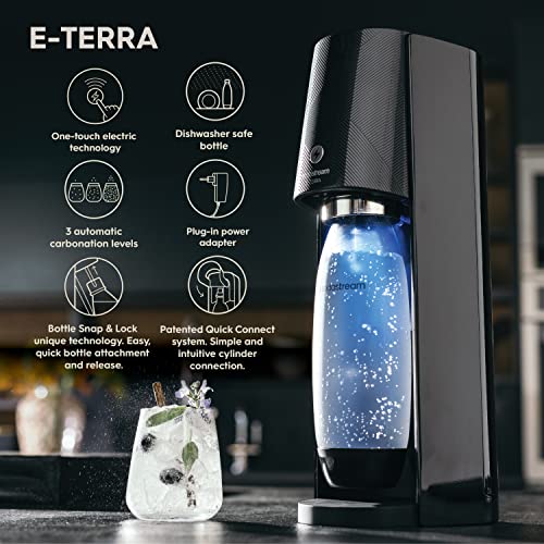 SodaStream E-TERRA Sparkling Water Maker (Black) with CO2, Carbonating Bottle, and Pepsi® Zero Sugar Mix thumbnail