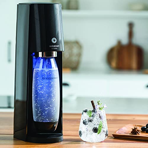 SodaStream E-TERRA Sparkling Water Maker (Black) with CO2, Carbonating Bottle, and Pepsi® Zero Sugar Mix thumbnail
