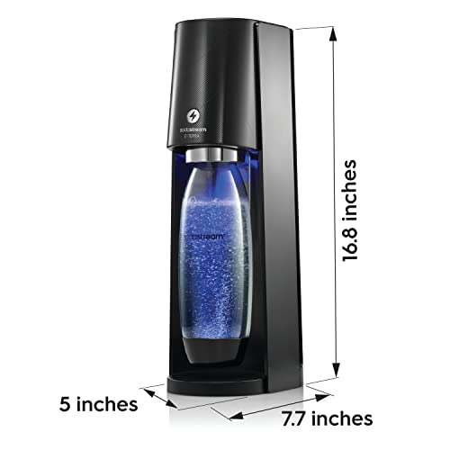 SodaStream E-TERRA Sparkling Water Maker (Black) with CO2, Carbonating Bottle, and Pepsi® Zero Sugar Mix thumbnail