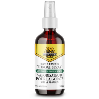 Dutchman's Gold Honey & Propolis Throat Spray Mint