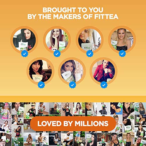 Fit Tea Healthy Energy Drink 12 Fl Oz - Sun-Kissed Orange Pre Workout Sparkling Refresher (12 Pack) Natural Green Tea Energy Drinks Sugar Free thumbnail