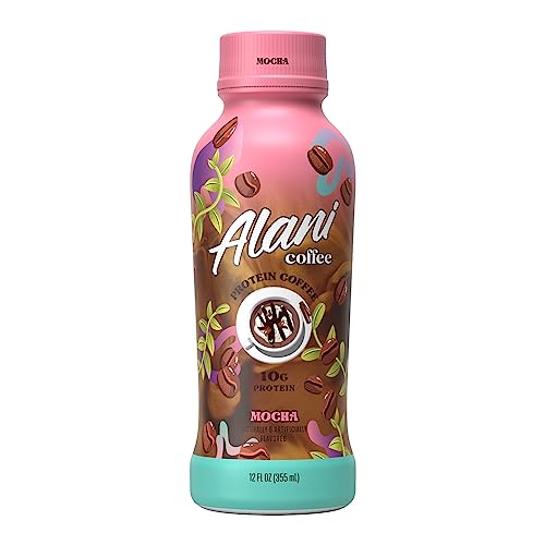 Alani Nu Protein Coffee, 100mg Caffeine, 10g Protein, Naturally Flavored, MOCHA, Only 90 Calories per 12 Fl Oz Bottle (Pack of 12) thumbnail
