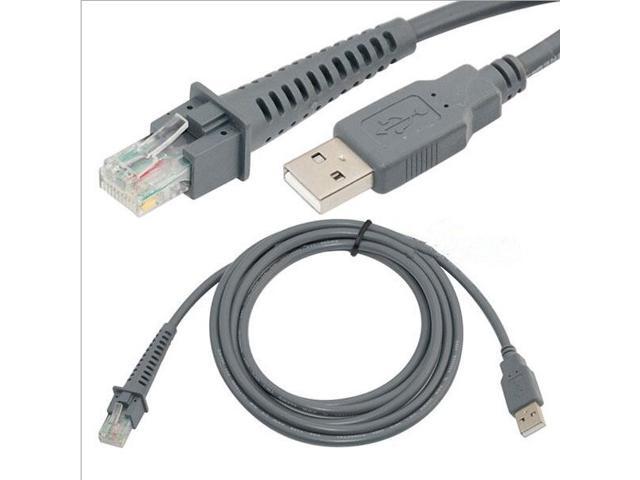 1pc USB a Male to RJ45 Cable 7ft 2M for Symbol Barcode Scanner LS4278 LS2208 2208AP by Generic