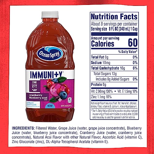 Ocean Spray, Immunity Cranberry Blueberry Acai Juice, 60 Oz (Case of 8) thumbnail