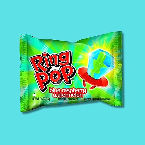 Twisted Ring Pops Variety Pack - 10-Count Bag of Individually Wrapped Ring Pop Twisted Flavor Lollipops, Hard Candy, Gem Candy Suckers | Gluten-Free C thumbnail