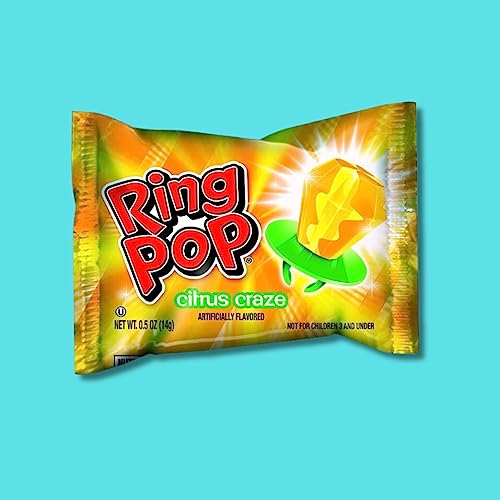 Twisted Ring Pops Variety Pack - 10-Count Bag of Individually Wrapped Ring Pop Twisted Flavor Lollipops, Hard Candy, Gem Candy Suckers | Gluten-Free C thumbnail