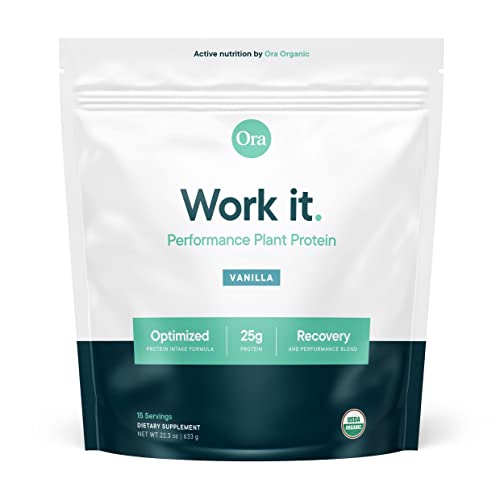 Ora Organic Ultra Clean Plant-Based Protein Powder for High Performance - with Tart Cherry, ProHydrolase and Probiotics for Optimized Absorption and R