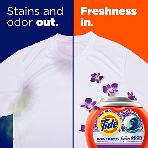 Tide Power PODS® Laundry Detergent Pacs with Febreze Odor Eliminators  Spring & Renewal  45 Count thumbnail