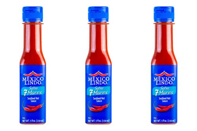 Mexico Lindo 7 Mares Hot Sauce  5 Fl Oz  Pack of 3