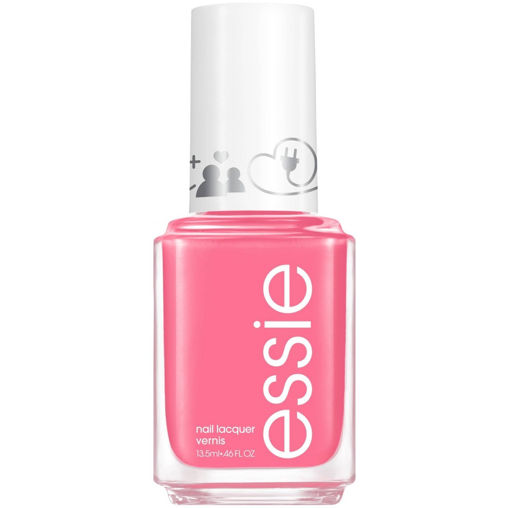 Essie Salon-quality Nail Polish, Vegan, Cyber Society, Pink, in Our Domain - 0.46 Fl Oz