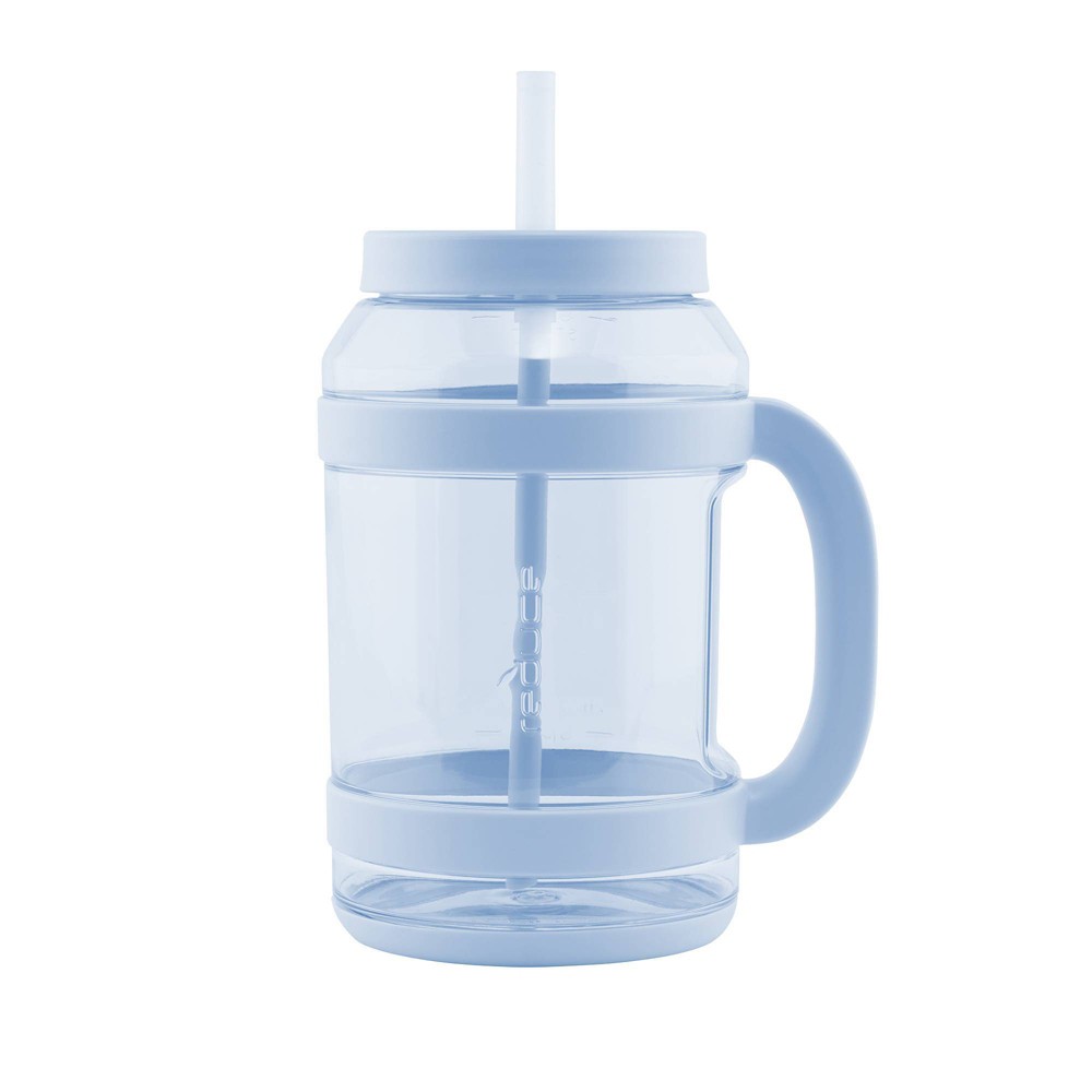 Reduce 80oz Tritan Waterday Mug Glacier: Portable Drinkware with Twist-Off Lid & Straw, Dishwasher-Safe