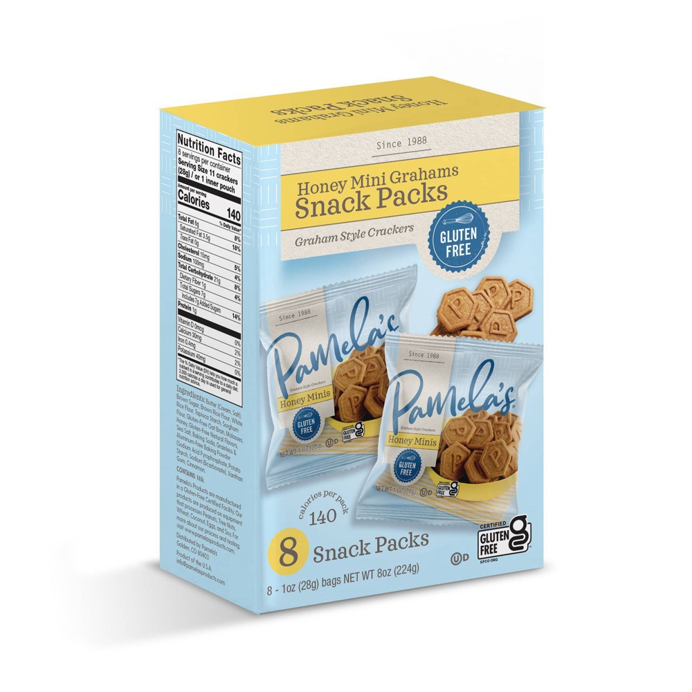 Pamela's Honey Mini Grahams Snack Packs