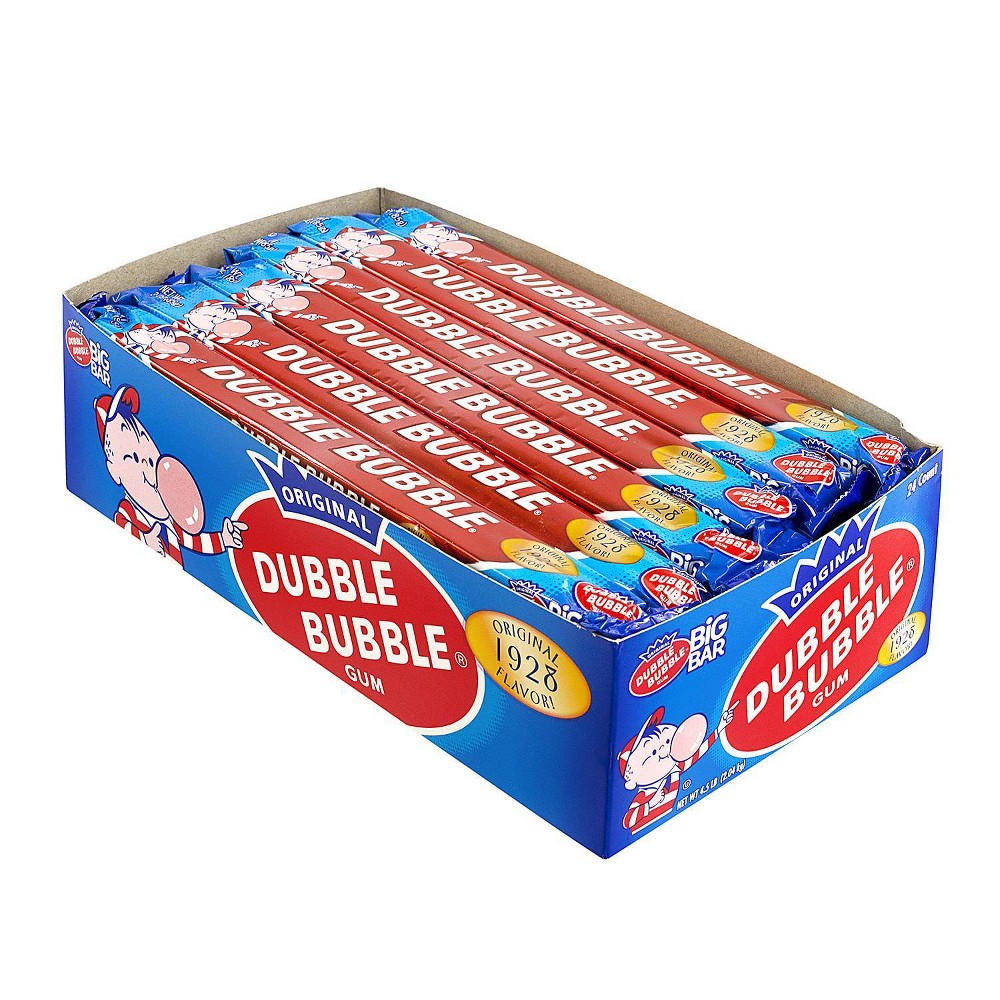 Dubble Bubble Gum Big Bar - 72oz/24ct