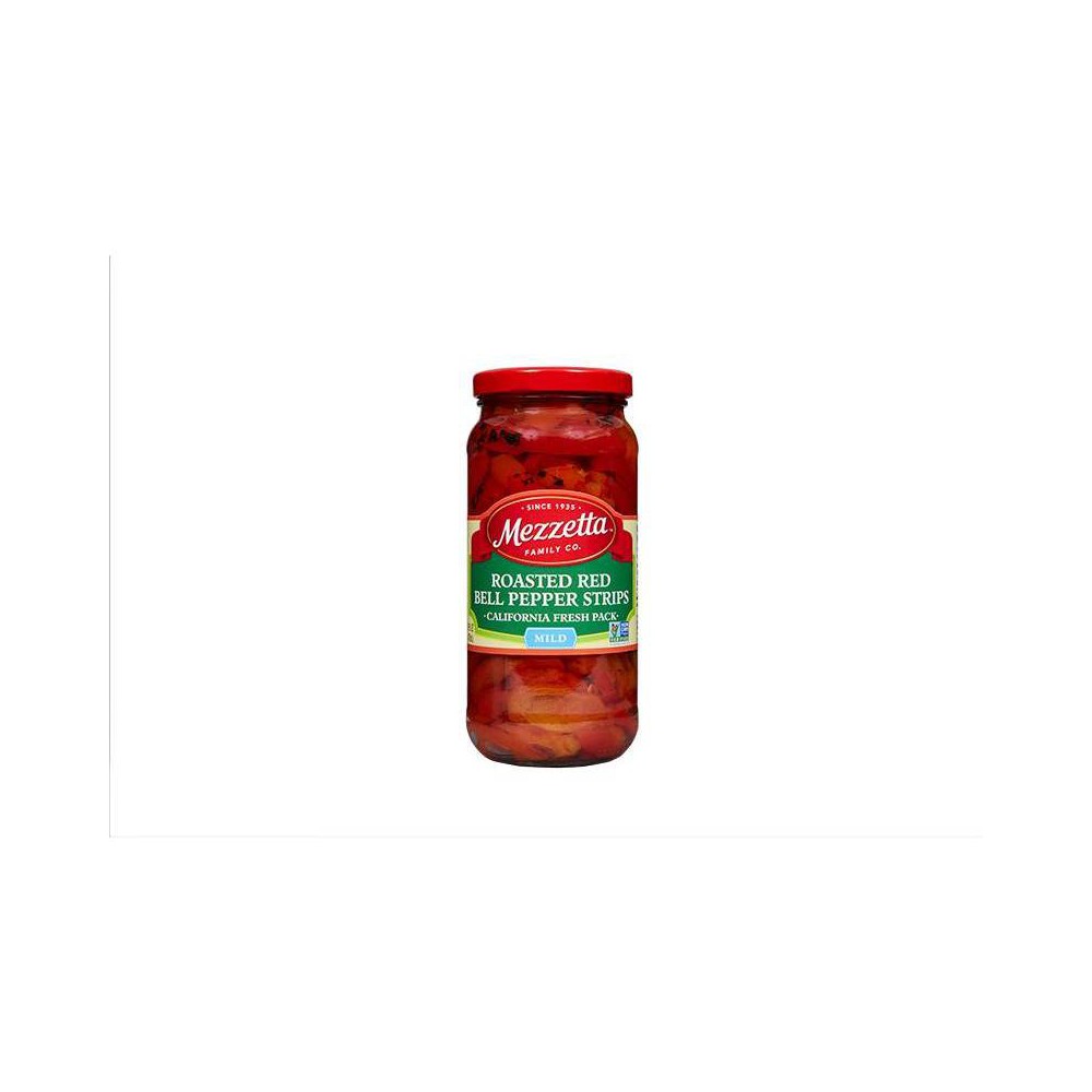 Mezzetta Roasted Red Bell Pepper Strips  16 Fl Oz Jar (CA Only)