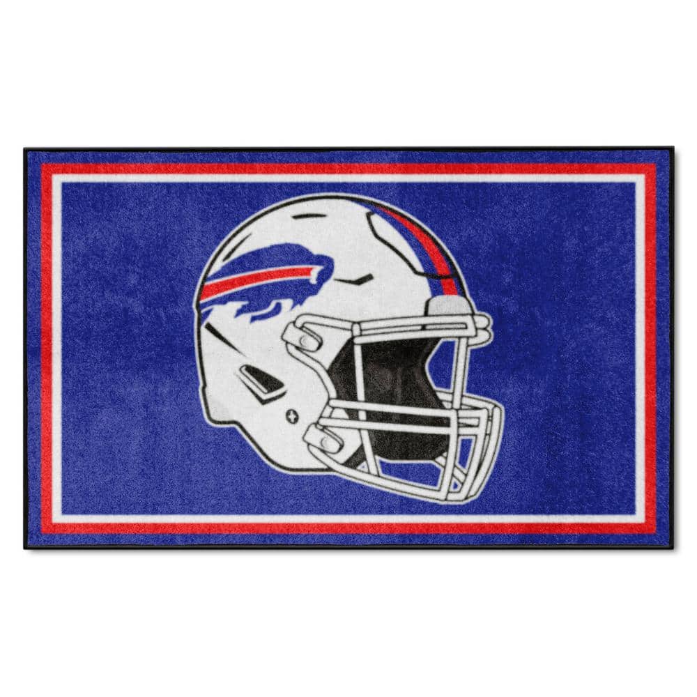 38235 4 X 6 Ft. Buffalo Bills Plush Area Rug, Blue