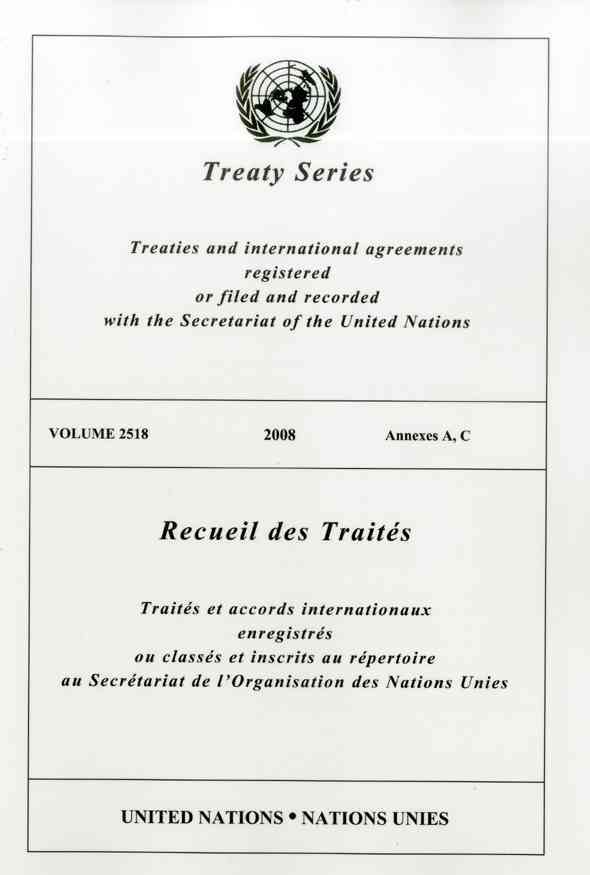Treaty Series 2518/Recueil Des TraitÃ©s 2518 (eBook)
