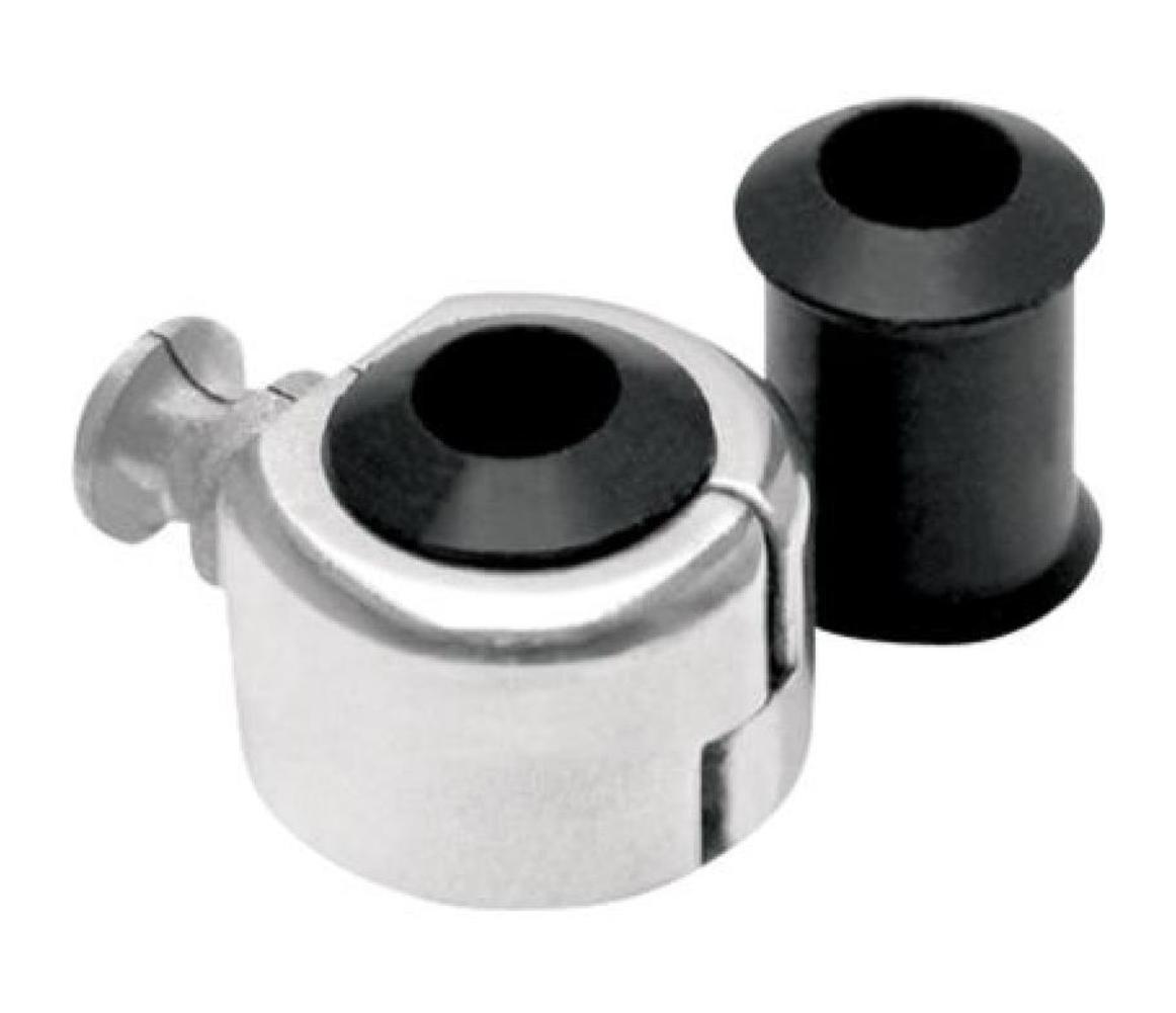 Motion Pro 11-0049 Cable Clamp - Single Cable Holder for 15/64in.  9/32in.  and 11/32in. Cables - Chrome