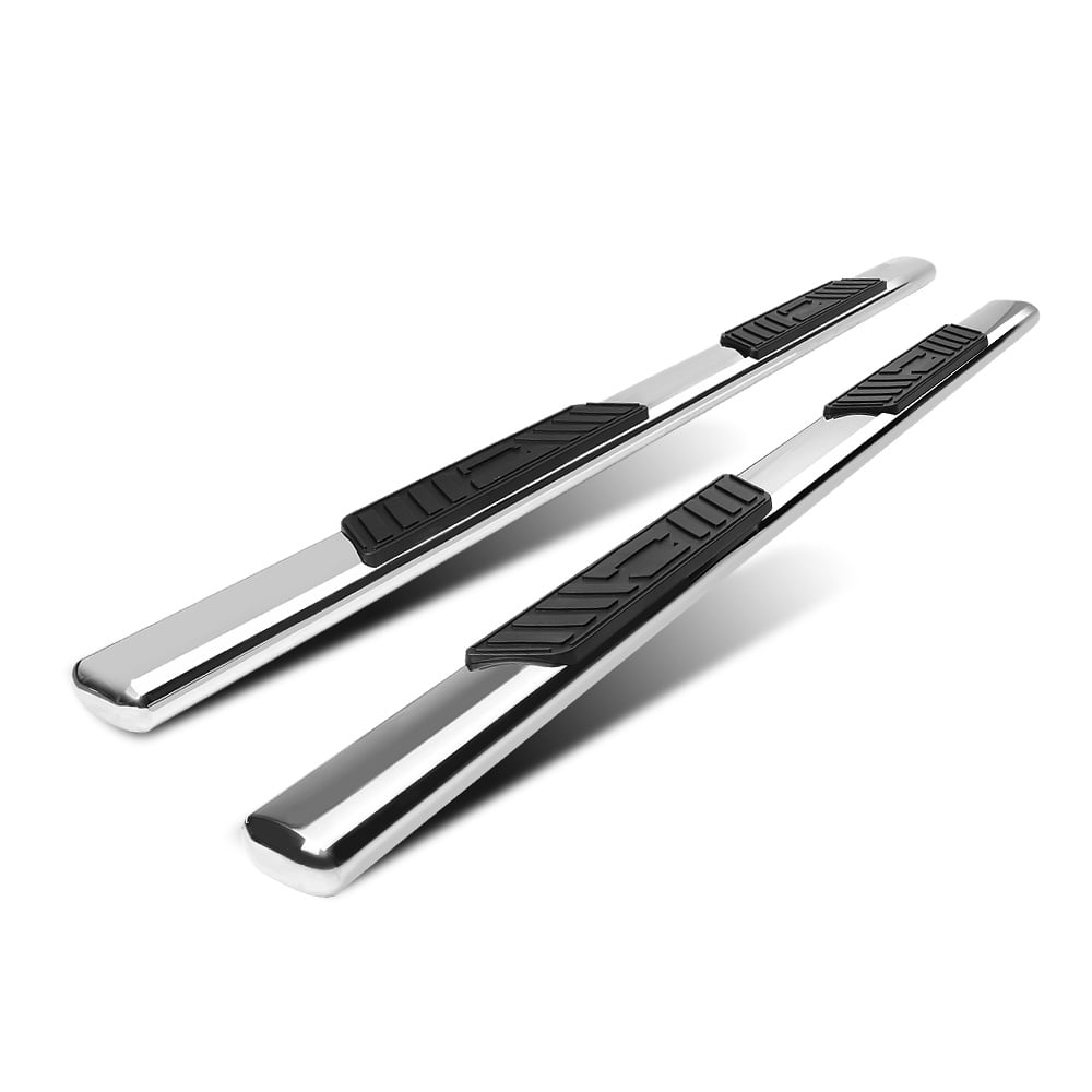 Chrome 5  Side Step Nerf Bar for 99-16 F250 F350 F450 F550 SD Crew/SuperCrew Cab 00 01 02 03 04 05 06 07 08 09 10 11 12 13 14 15 Fits Select: 1999-201