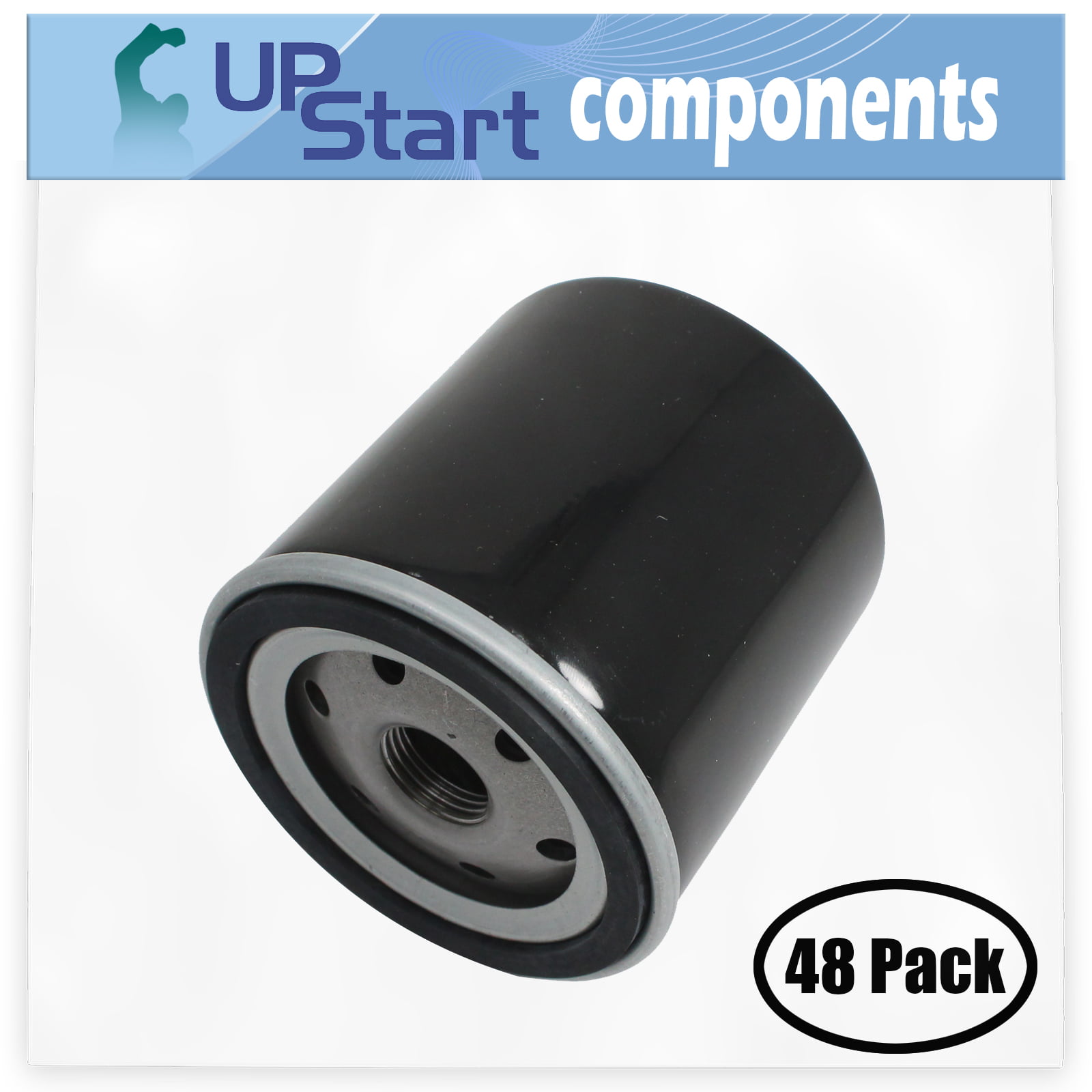 48-Pack 491056 Oil Filter Replacement for Briggs & Stratton 261777-0134-01 Engine - Compatible with 52 050 02-S AM101207 Oil Filter
