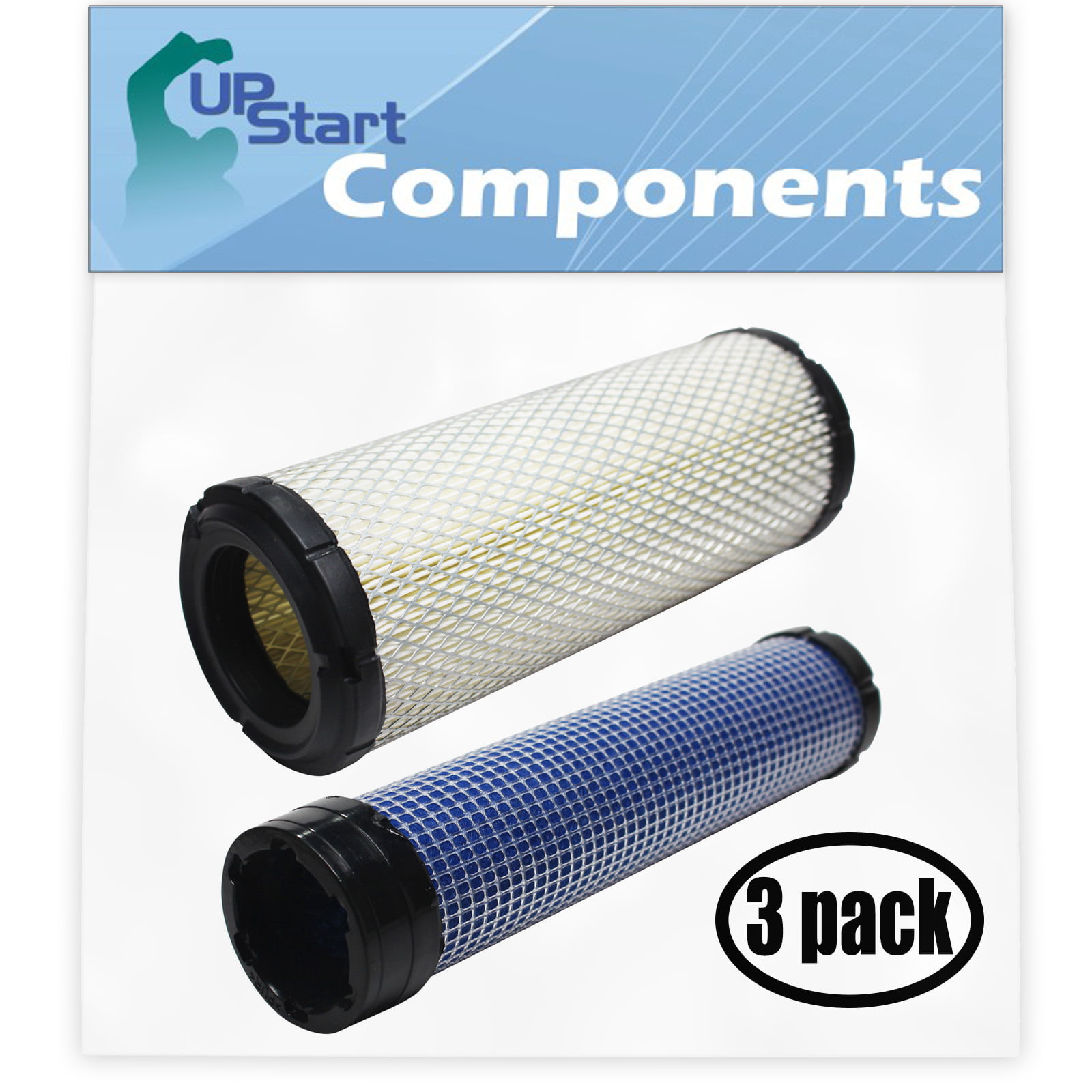 3-Pack Replacement for Kohler CH740S-CH740-0036 Engine Air Filter & Inner Air Filter - Compatible with Kohler 2508304-S Inner Air Filter & 2508301-S F