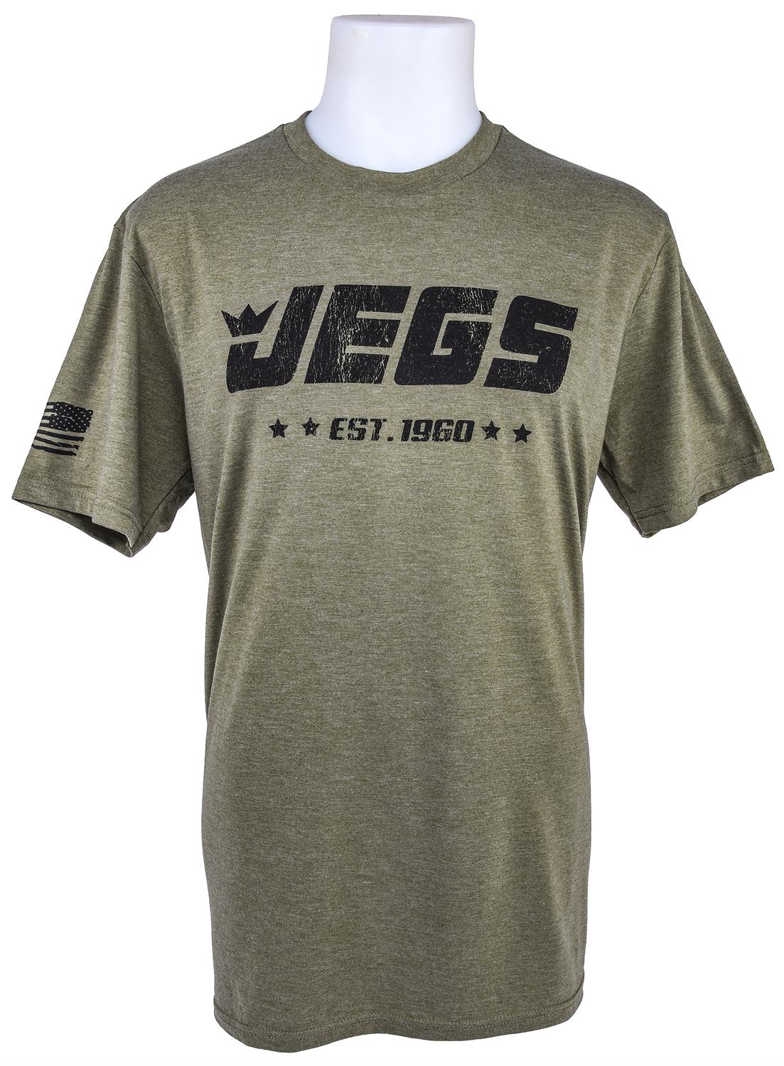 JEGS Apparel and Collectibles 20140 Military T-Shirt Tri-Blend Fabric JEGS EST