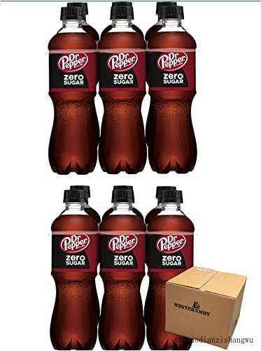 Dr Pepper Zero Sugar 16.9 Fl Oz  12 Bottles  Total 202 Fl Oz