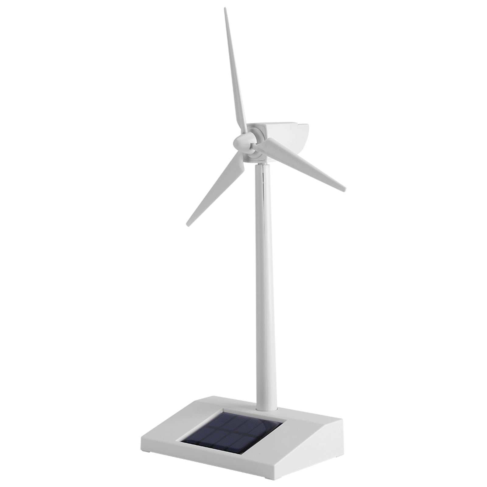 Mini Solar Energy Wind Mill Toy  Desktop Wind Turbine Model  Plastic Simple Design for Kids Children Science Solar Panel Base Teaching Tool Home Decor