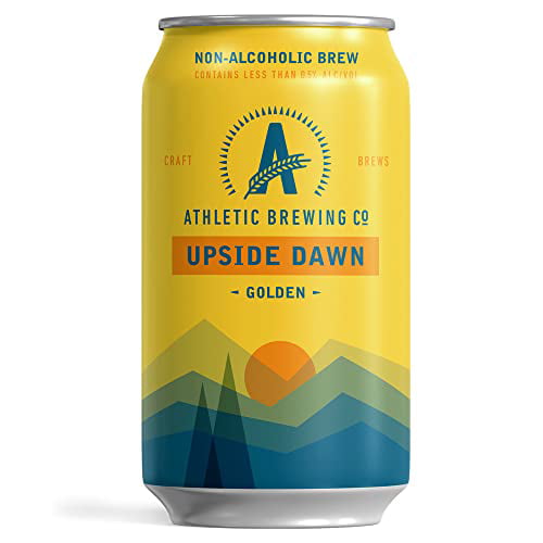 Craft Non-Alcoholic Beer - 6 Pack X 12 Fl Oz Cans - Upside Dawn Craft Golden - Low-Calorie  Award Winning - Subtle Aromas with Floral and Earthy Notes