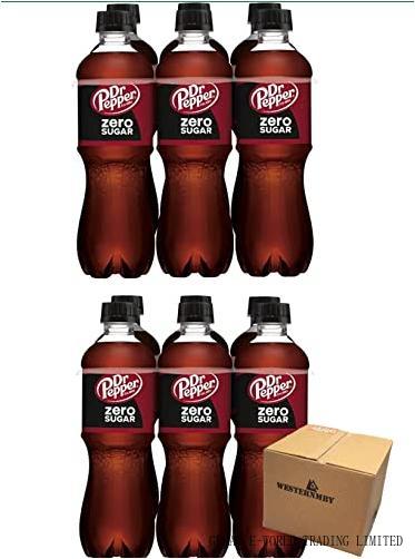 Dr Pepper Zero Sugar 16.9 Fl Oz  12 Bottles  Total 202 Fl Oz