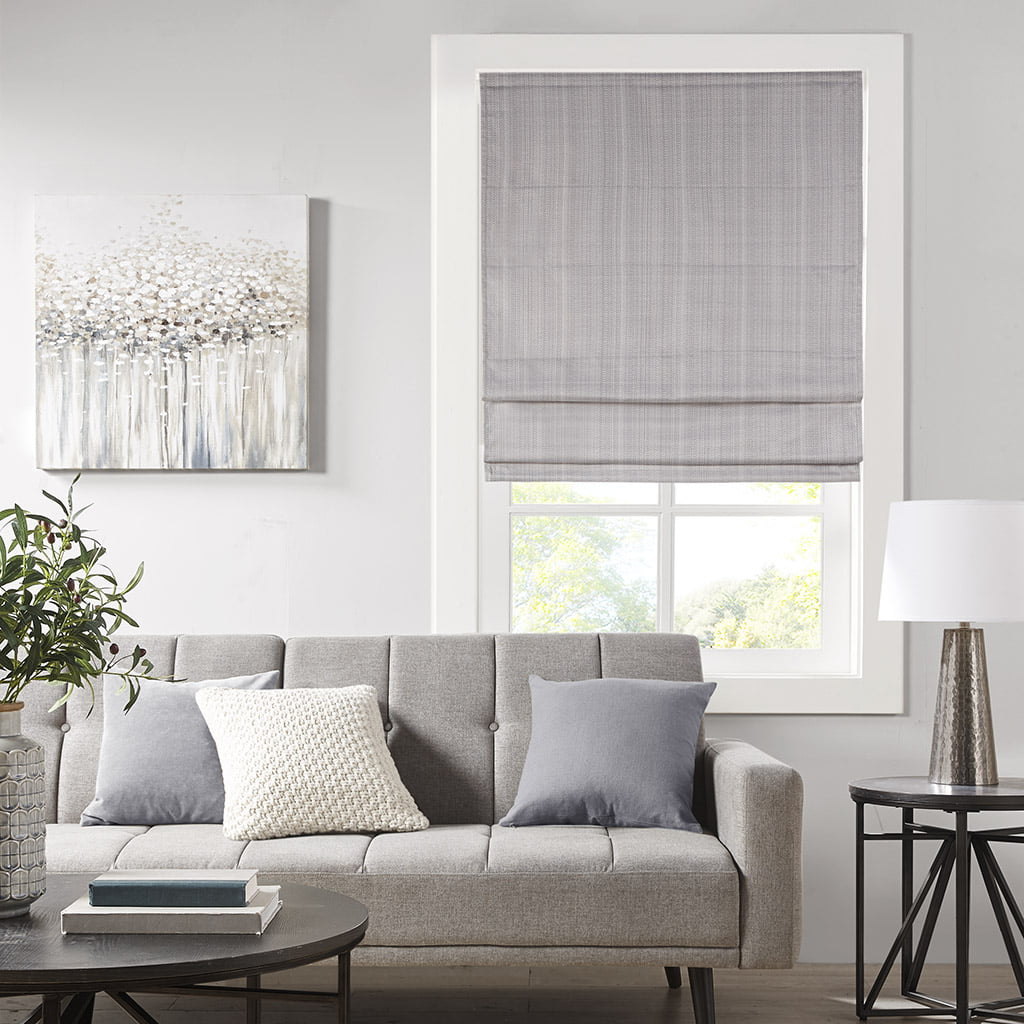 Gracie Mills Galen Basketweave Cordless Roman Shade Collection - MP40-7751