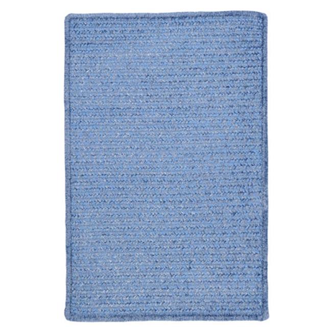 Colonial Mills Rug Simple Chenille Braided Rug - Petal Blue - 6 Ft. Square