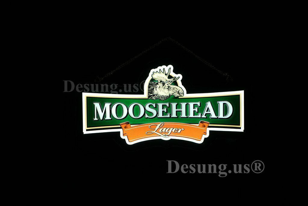 Queen Sense 14  Moosehead Lager 3D LED Sign Light Vivid Printing Tech Design Beer Bar Pub Decor Lamp 114MLBLLED3D