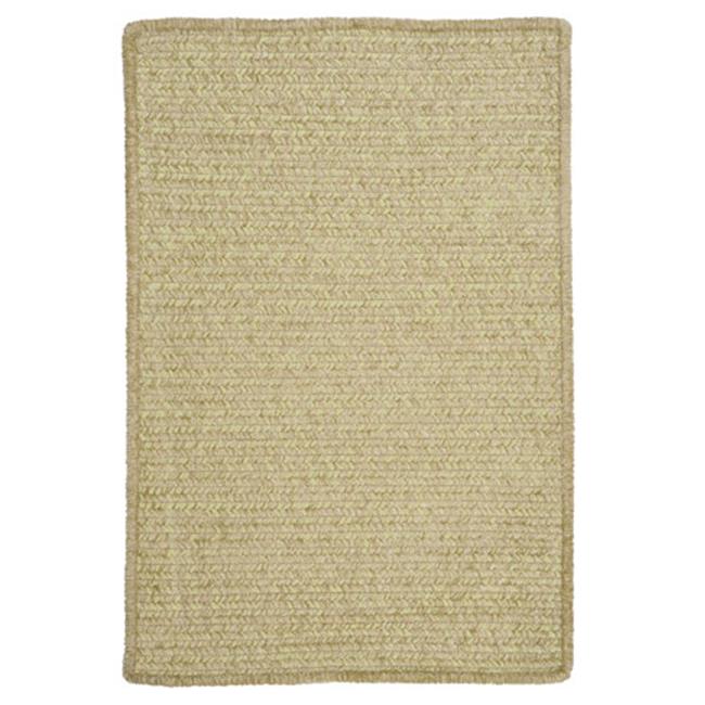 Colonial Mills Rug Simple Chenille Braided Rug - Sprout Green - 6 Ft. Square