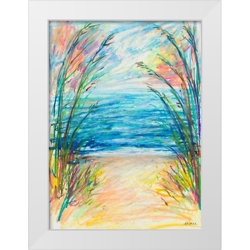 Coolick  Ann Marie 24x32 White Modern Wood Framed Museum Art Print Titled - Path to the Water