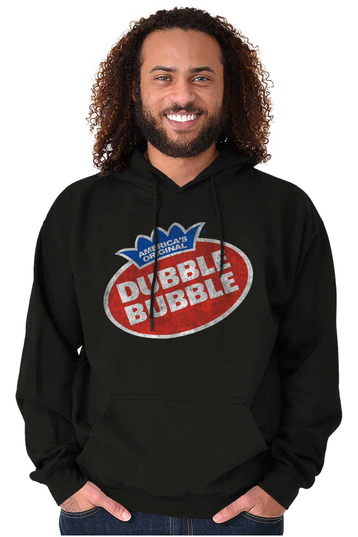 Vintage Dubble Bubble Gum Double Logo Hoodie Sweatshirt Women Men Brisco Brands 2X