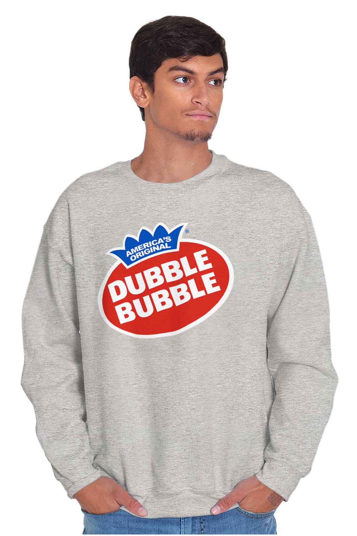 Vintage Dubble Bubble Gum Double Logo Sweatshirt for Men or Women Brisco Brands 4X