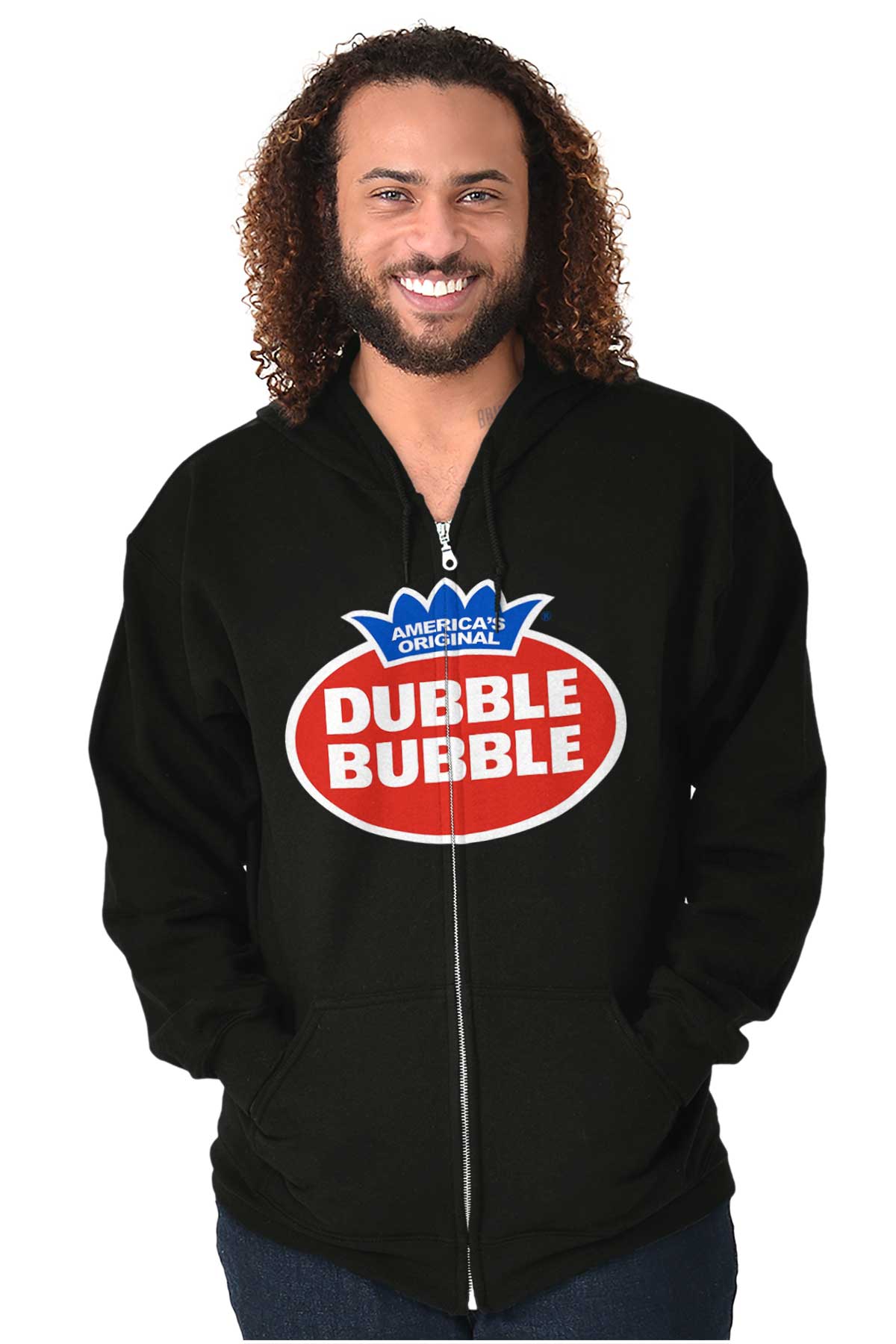 Vintage Dubble Bubble Gum Double Logo Zip up Hoodie Men S Women S Brisco Brands 5X