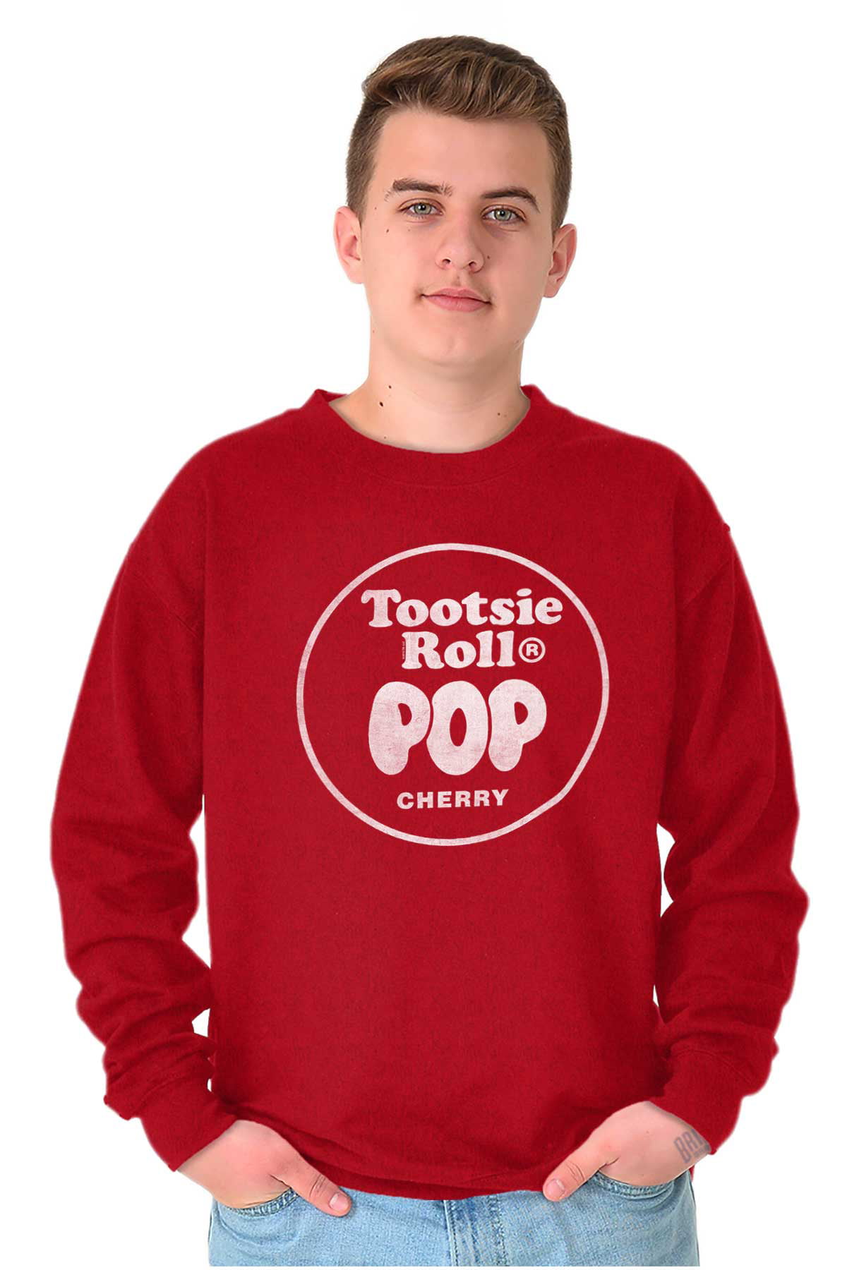 Cherry-Flavored Tootsie Roll Pop Sweatshirt for Men or Women Brisco Brands M