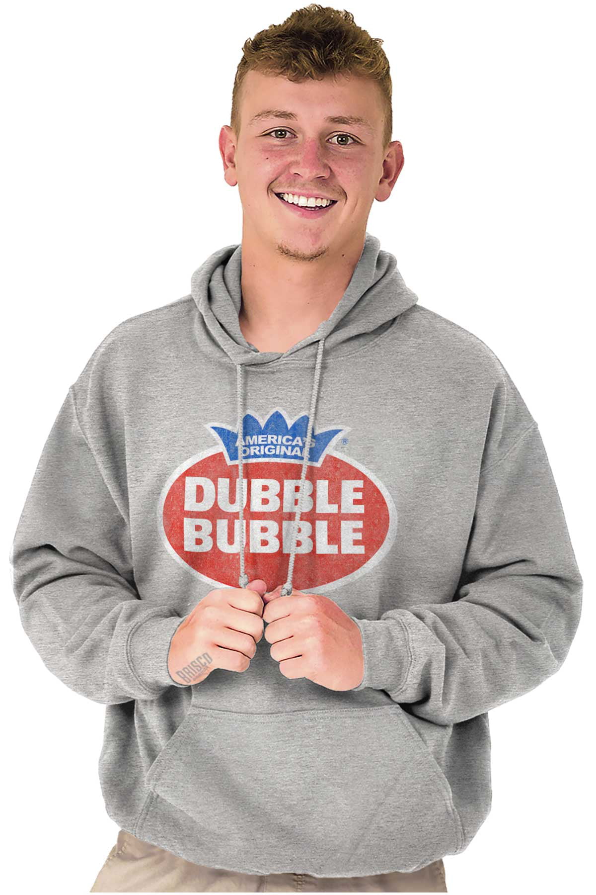 Vintage Dubble Bubble Gum Double Logo Hoodie Sweatshirt Women Men Brisco Brands M