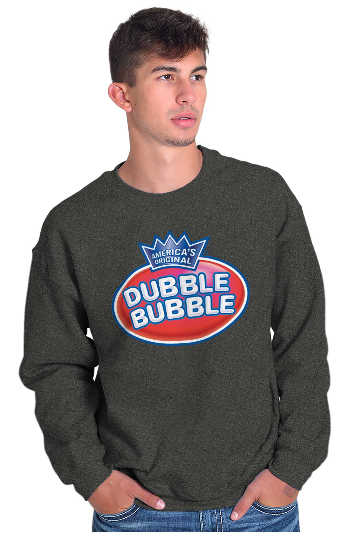 Original Dubble Bubble Double Logo Gum Sweatshirt for Men or Women Brisco Brands 3X
