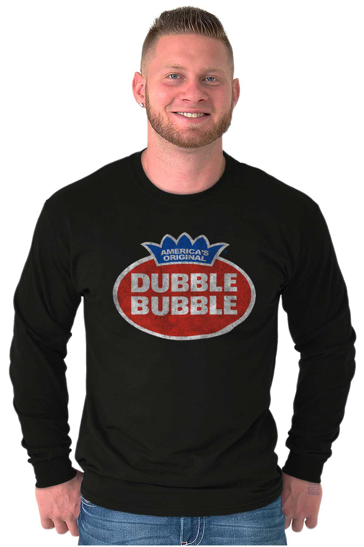Vintage Dubble Bubble Gum Double Logo Long Sleeve TShirt Men Women Brisco Brands 3X